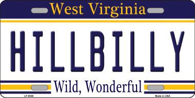 LP-6548 Hillbilly West Virginia Novelty Metal License Plate