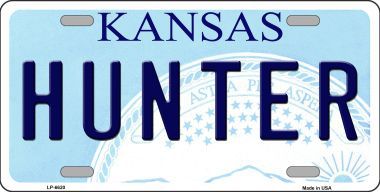 LP-6620 Hunter Kansas Novelty Metal License Plate