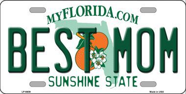 LP-6659 Best Mom Florida Novelty Metal License Plate
