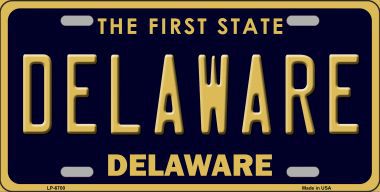 LP-6700 Delaware Novelty Metal License Plate