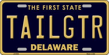 LP-6705 Tailgtr Delaware Novelty Metal License Plate