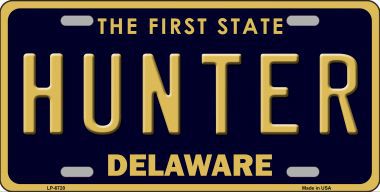 LP-6720 Hunter Delaware Novelty Metal License Plate