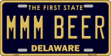 LP-6741 MMM Beer Delaware Novelty Metal License Plate