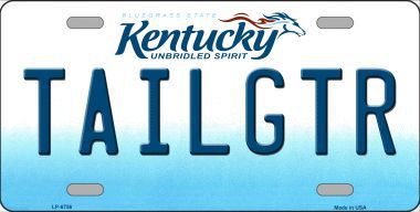 LP-6756 Tailgtr Kentucky Novelty Metal License Plate