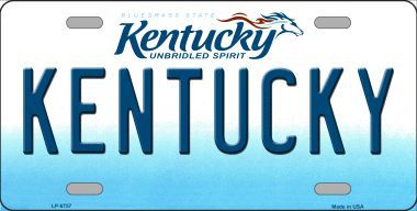 LP-6757 Kentucky Novelty Metal License Plate