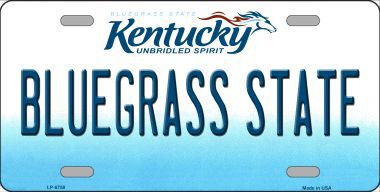 LP-6758 Bluegrass State Kentucky Novelty Metal License Plate