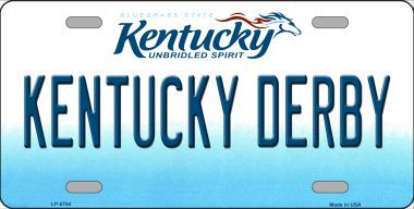 Kentucky Derby Kentucky Novelty Metal License Plate