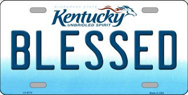 LP-6772 Blessed Kentucky Novelty Metal License Plate