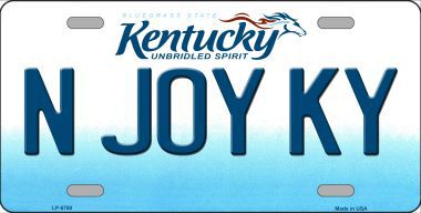 LP-6780 N Joy Kentucky Novelty Metal License Plate