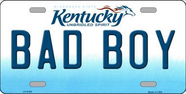 LP-6782 Bad Boy Kentucky Novelty Metal License Plate