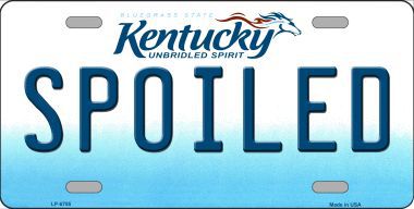 LP-6795 Spoiled Kentucky Novelty Metal License Plate