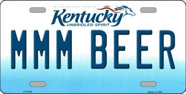 LP-6796 MMM Beer Kentucky Novelty Metal License Plate
