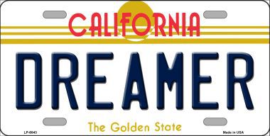 LP-6843 Dreamer California Novelty Metal License Plate