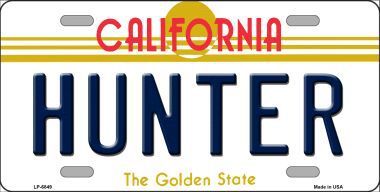 LP-6849 Hunter California Novelty Metal License Plate
