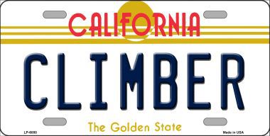 LP-6850 Climber California Novelty Metal License Plate