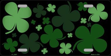 LP-6887 Clovers Metal Novelty License Plate