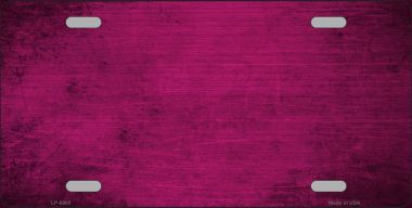 LP-6900 Pink Oil Rubbed Solid Metal Novelty License Plate