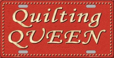 LP-7866 Quilting Queen Novelty Metal License Plate