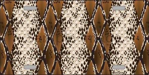 LP-7924 Snake Print Background Metal Novelty License Plate