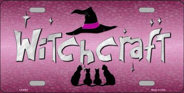 LP-8007 Witchcraft Novelty Metal License Plate