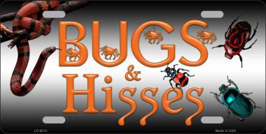 LP-8013 Bugs & Hisses Novelty Metal License Plate