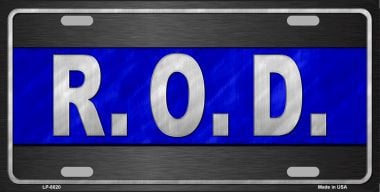 LP-8020 R O D Novelty Metal License Plate
