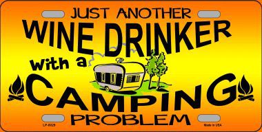 LP-8029 Just Another Wine Drinker Novelty Metal License Plate