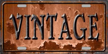 LP-8111 Vintage Rusty Sign Novelty Metal License Plate
