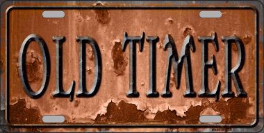 Old Timer Novelty Metal License Plate