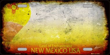 LP-8149 New Mexico State Background Rusty Novelty Metal License Plate