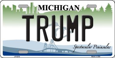 Picture of Smart Blonde LP-8219 Trump Michigan Novelty Metal License Plate