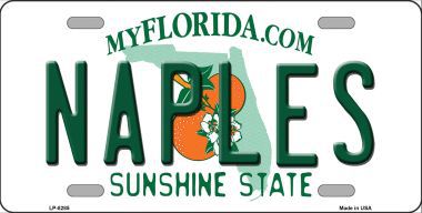 Naples Florida Novelty Metal License Plate