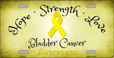 LP-8301 Bladder Cancer Novelty Metal License Plate