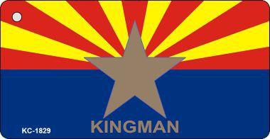 KC-1829 Kingman Arizona State Flag Novelty Key Chain
