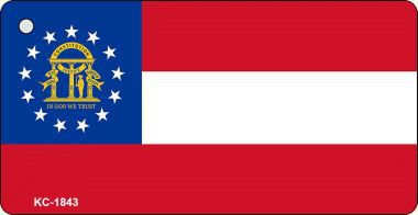 KC-1843 Georgia State Flag Novelty Key Chain