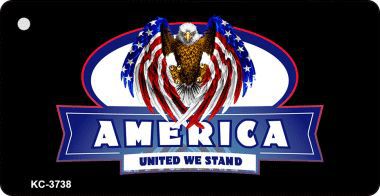 KC-3738 America United We Stand Novelty Key Chain