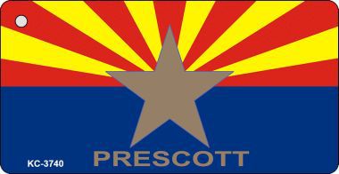 KC-3740 Prescott Arizona State Flag Novelty Key Chain