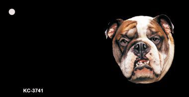 KC-3741 Bulldog OffSet Novelty Key Chain