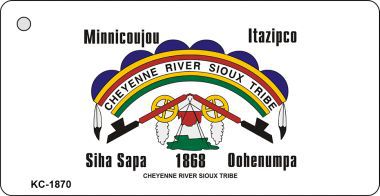SMART BLONDE Cheyenne River Sioux Tribe Novelty Aluminum Key Chain KC-1870