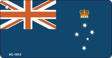 SMART BLONDE Victoria Flag Novelty Aluminum Key Chain KC-1913
