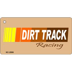 SMART BLONDE Dirt Track Novelty Aluminum Key Chain KC-2006