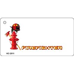 KC-2011 Firefighter OffSet Novelty Key Chain