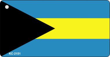 KC-2151 Bahamas Flag Novelty Key Chain