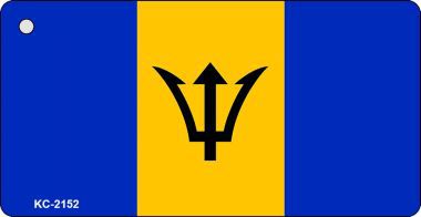 KC-2152 Barbados Flag Novelty Key Chain