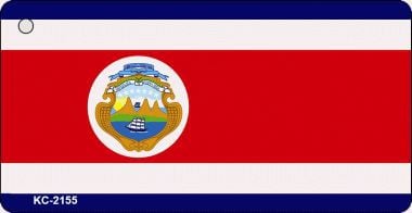 KC-2155 Costa Rica Flag Novelty Key Chain
