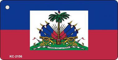 KC-2156 Haiti Flag Novelty Key Chain