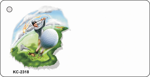 KC-2318 Golf OffSet Novelty Key Chain