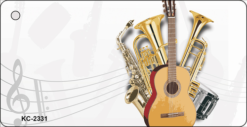 KC-2331 Musical Instruments OffSet Novelty Key Chain