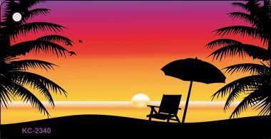 KC-2340 Sunset Chair Novelty Key Chain