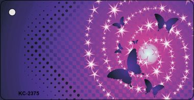 KC-2375 Butterflies Stars OffSet Novelty Key Chain